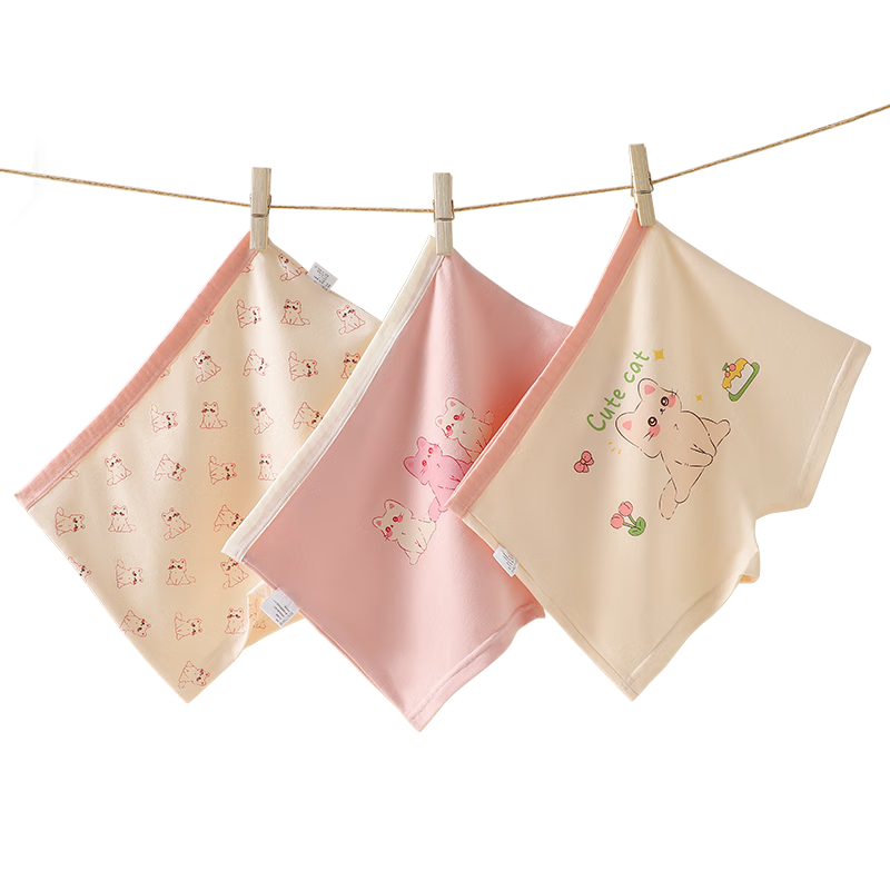 LangSha Girls' Underwear, Class A Cotton, Breathable, Antibacterial, Boyshorts, No Wedgie, Cartoon Cute, Four-Corner Pants, Size 170