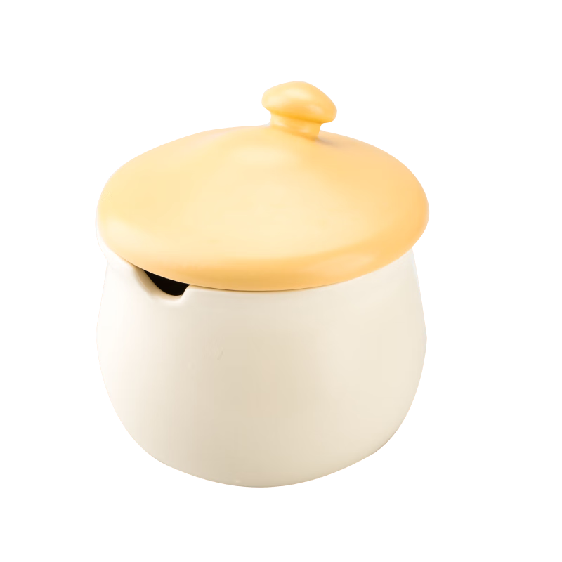 Shuke Ceramic Lard Jar, Heat-Resistant, for Storing Chili Oil And Spices, Food-Grade