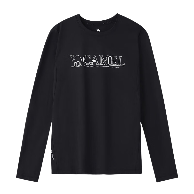 CAMEL Outdoor Quick-Dry Long Sleeve Round Neck T-Shirt for Men And Women, UPF50+ Original Yarn Sun Protection UV Protection Ice Cool Top