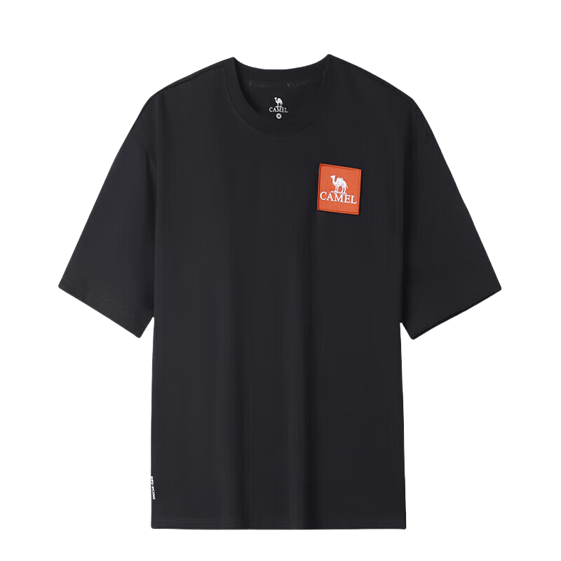 CAMEL Outdoor Short-Sleeve Round Neck T-Shirt, Summer Waterproof And Oil-Resistant, Unisex Style, Loose-Fitting Top for Men And Women, 1138 S