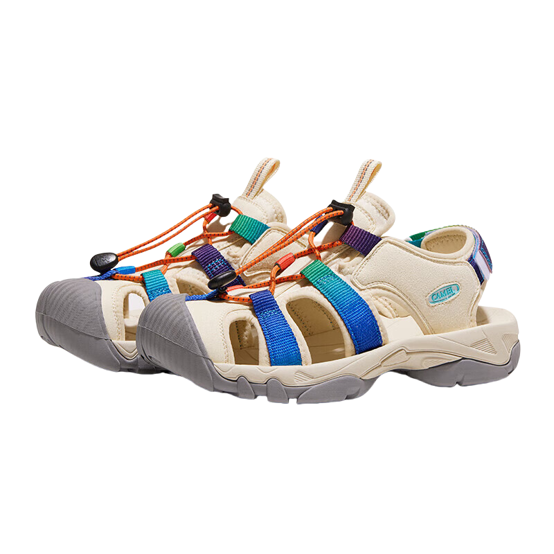 CAMEL Summer Outdoor Stream Trekking Quick-Drying Beach Shoes, Women's Breathable Closed-Toe Sandals F24B162016