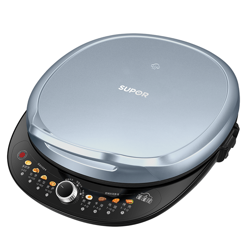 SUPOR Electric Griddle, Double-Sided Heating Grill Pan, Breakfast Machine, Enlarged And Deepened Sandwich Maker, Thin Pancake Machine, Antibacterial Adjustable Baking Tray, JT30AQ647
