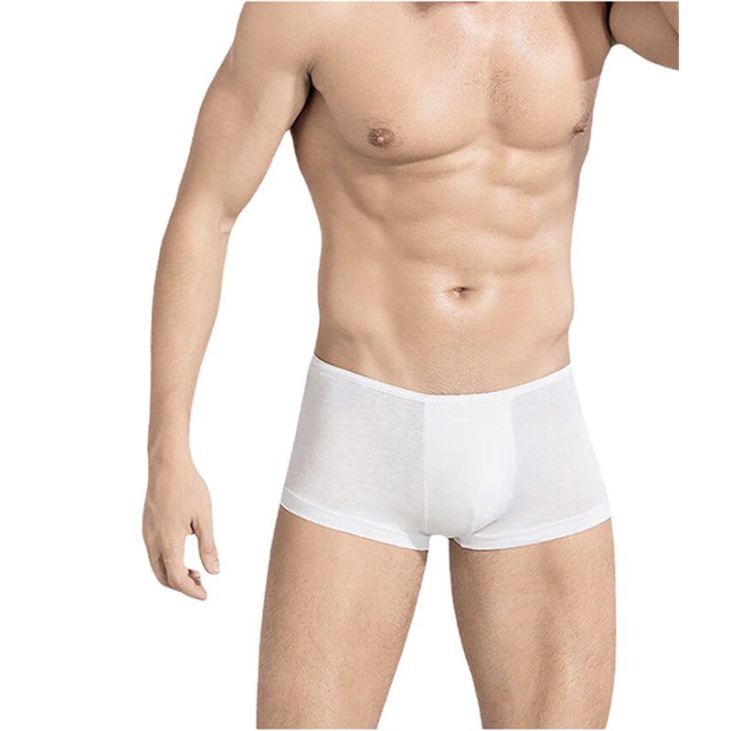 LangSha Disposable Men's Underwear, Pure Cotton Boxer Briefs, No-Wash, Sterilized, for Business Trips, Travel, And Vacations, Individually Packaged