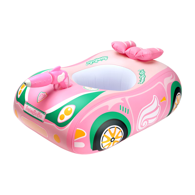 Swimbobo Children's Swimming Ring, Outdoor Hot Spring Water Play, Baby Boat Seat, Kids Water Play Ring, Water Gun, Small Car Boat K2013