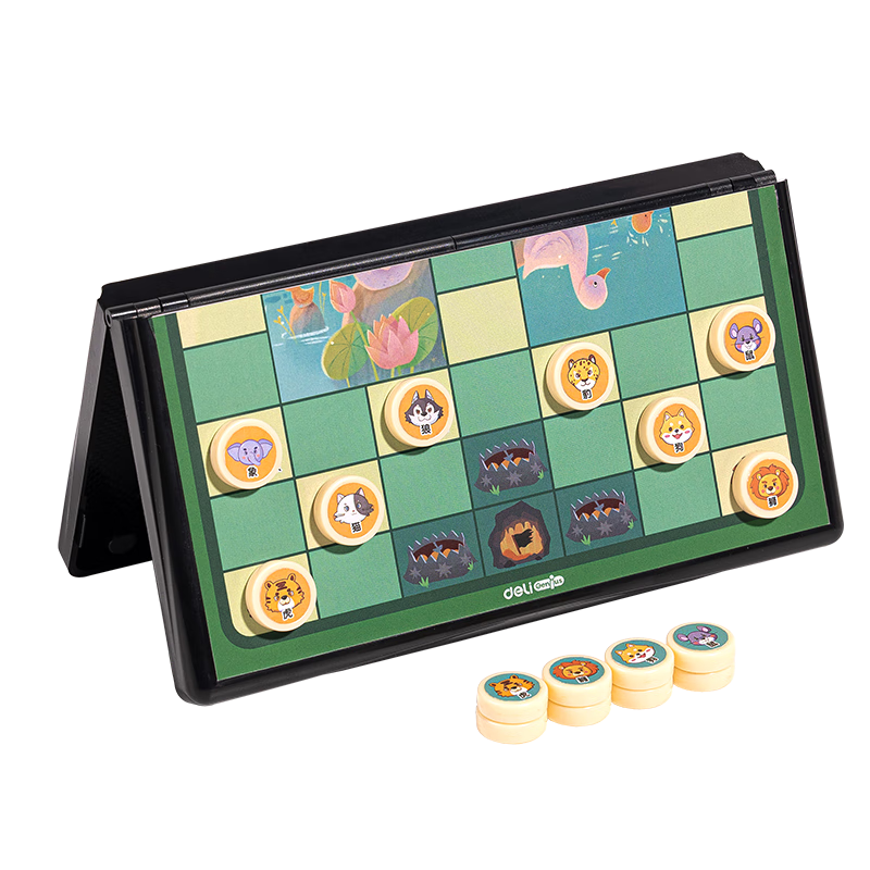 Deli Magnetic Folding Board Game for Children, Educational Tabletop Game, Early Learning Toy, Camping Gift