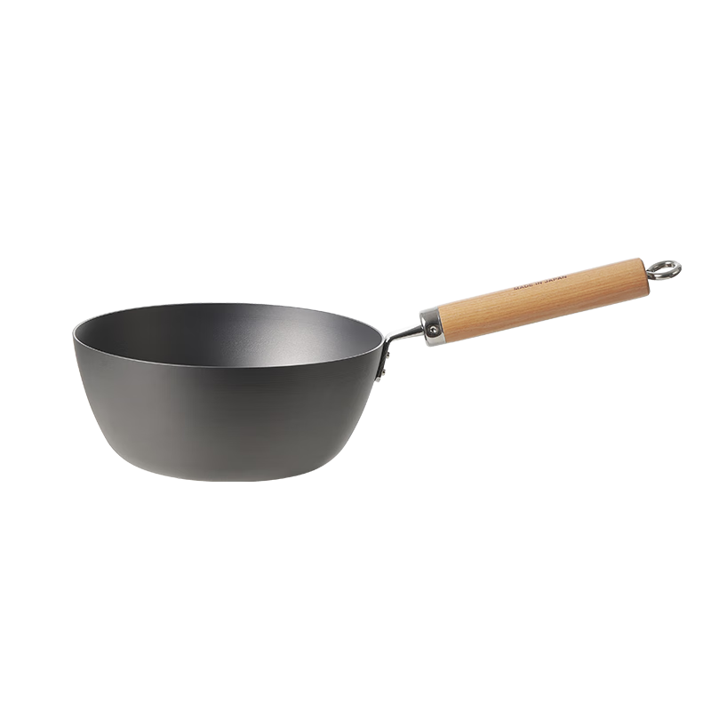 RIVER LIGHT Iron Milk Pot Small Soup Pot Baby Food Pot Noodle Pot Hot Milk Pot Induction Cookware, Iron Milk Pot, 20cm
