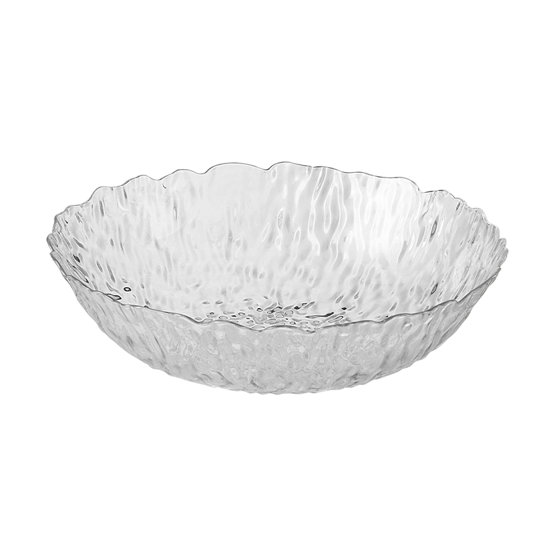BJ Fruit Plate, Snack Plate, Living Room Home Use Dried Fruit Tray, Serving Plate, Candy And Nut Dish, Glacier Pattern Light Luxury Fruit Plate, Set of Two