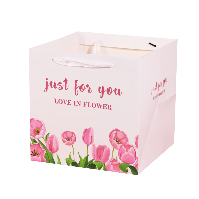 TaTanice Flower Gift Bags, Set of 4, Mid-Autumn Festival Gifts, Birthday Confession Gift Bags, Handbags, Gift Bags