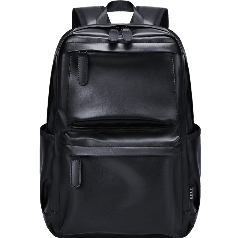 GOLF Backpack for Men, Travel Bag with 15.6-Inch Laptop Compartment, Soft Leather Water-Resistant Schoolbag for Students And Commuting