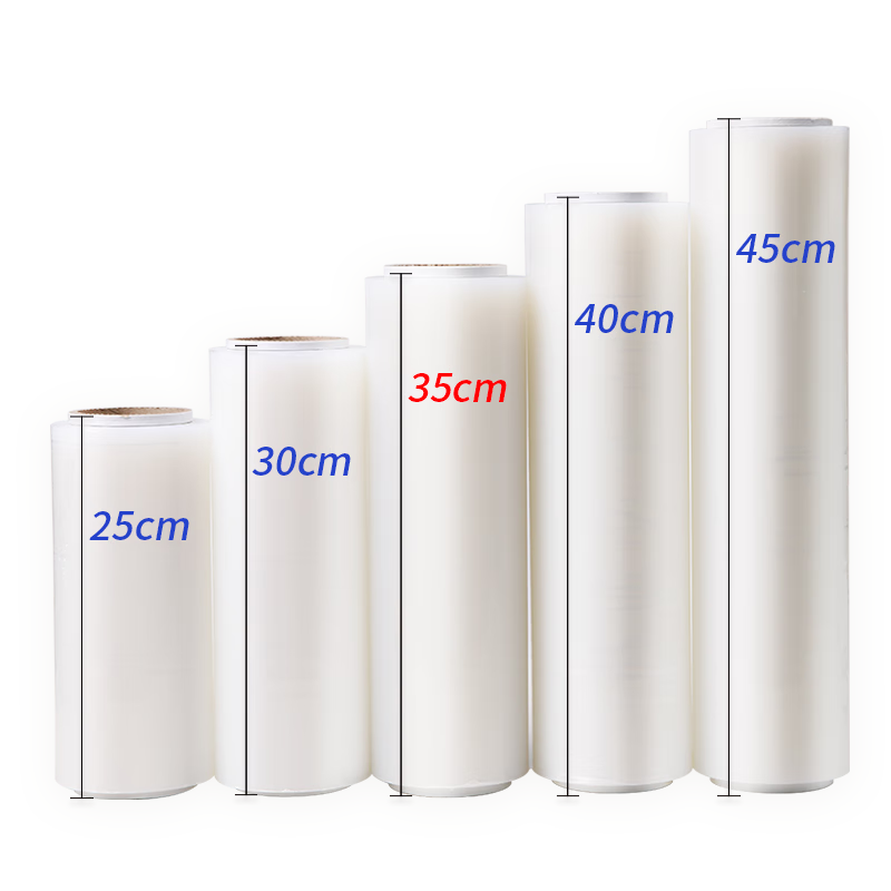 Yessel Food-Grade Cling Film, Commercial Extra-Large Roll, 35CM X 500MPE, Microwave-Safe, Tear-Off Disposable Food Wrap