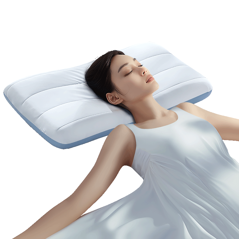 FUANNA Slow Rebound Deep Sleep Memory Foam Cervical Pillow Core (High Pillow), Gift, 70*42*12cm