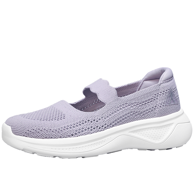 Zulijian Elderly Shoes, Autumn New Women's Slip-On Mom Shoes, Middle-Aged And Elderly Casual Women's Shoes, 8643K Purple, Size 38