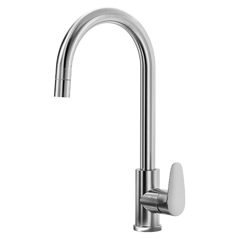 MEJUE Kitchen Faucet, Stainless Steel Double Water Spray, 360° Rotating Hot And Cold Dual Control, Sink Basin Z-011341