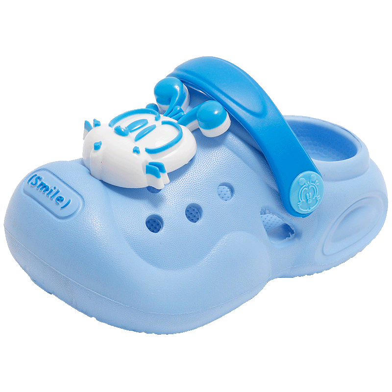 BOBDOG Children's Shoes, Boys' Slippers, Summer Soft-Soled Baby Beach Shoes, Kids' Clogs, 117342003, Light Moon Color, Size 180