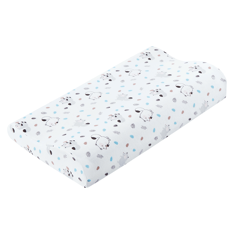 Aeromax Class A Children's Pillow, All-Cotton Youth High And Low Memory Foam Pillow Core, Student Pillow, Breathable, Suitable for All Seasons