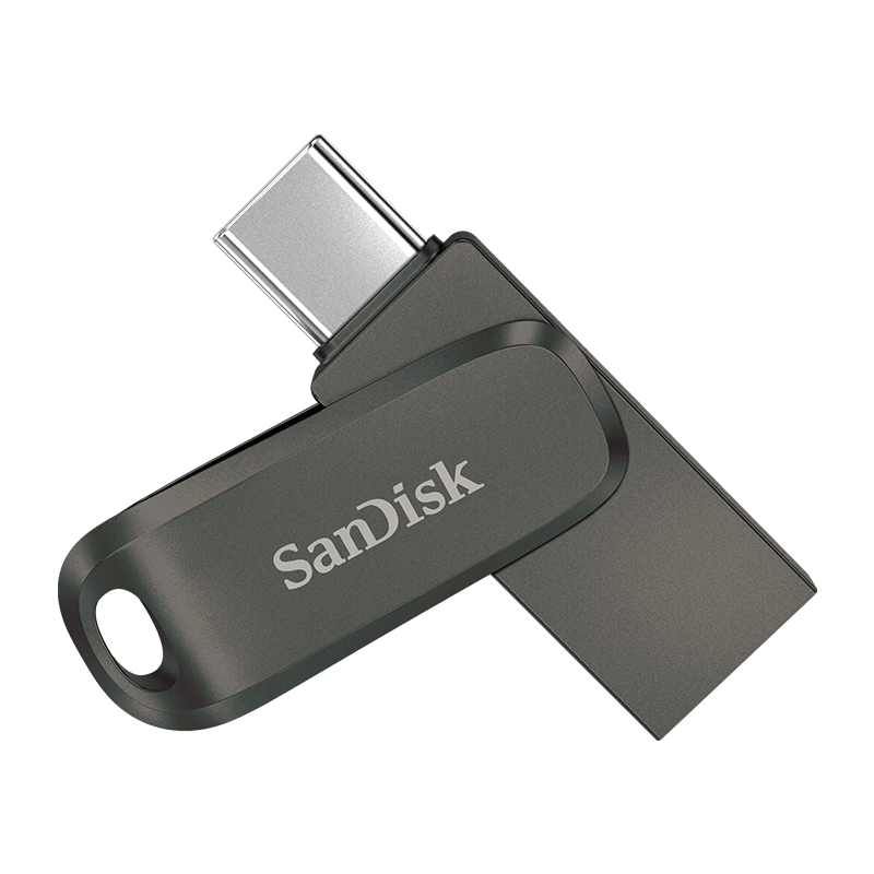 Sandisk 64GB Type-C USB3.2 Phone Flash Drive, DDC4 Deep Space Gray, Read Speed 400MB/s, Automatic Backup, Dual Interface Flash Drive, Compatible with Phones, Tablets And Computers