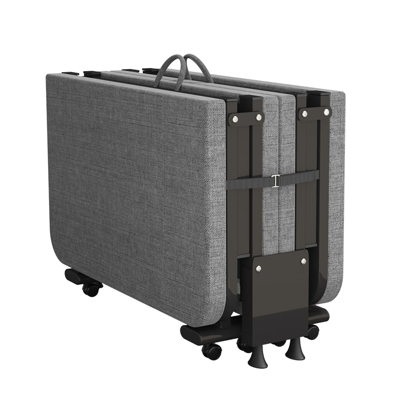 Okeefe Folding Bed, Single Nap Bed for Office, Military Cot, Hospital Companion Bed, 80cm Latex Foam Bed