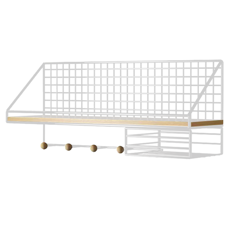 Ourunzhe Storage Rack, No Drilling Required, Bedroom Organizer Shelf for College Students, Bedside Dorm Room Wall-Mounted Shelf with Tissue Holder