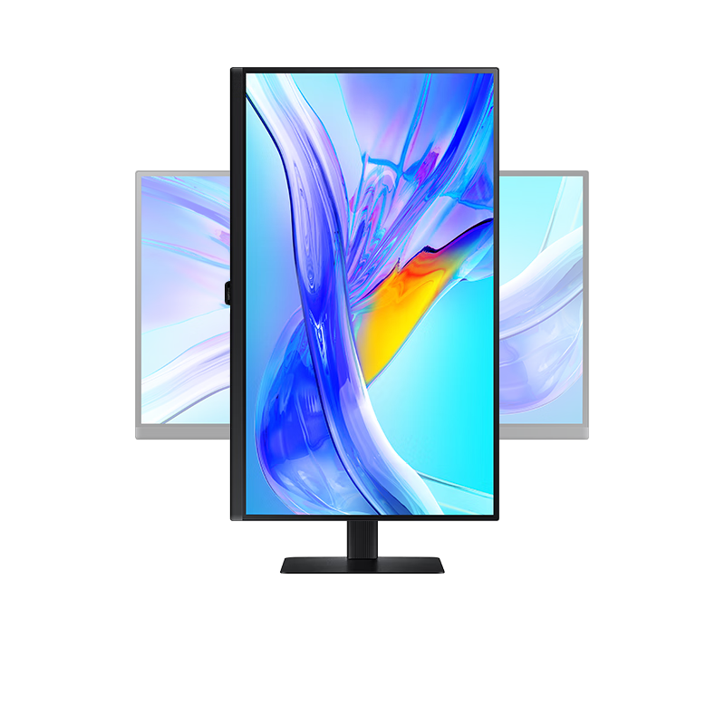 SAMSUNG 32-Inch S80UD VA 4K HDMI Type-C KVM Rotating And Height-Adjustable, Tool-Free Installation, Wall-Mounted Computer Office Monitor LS32D806UACXXF