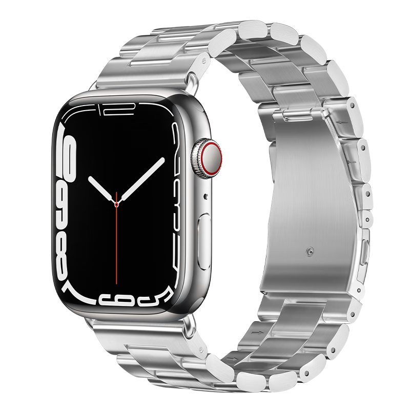 Binghong Compatible with Apple Watch Bands S12, S11, Apple IWatch Ultra2 Band, Ultra3, 4 SE3, S10, S9, 8 SE2 Stainless Steel Metal Strap for Men And Wome
