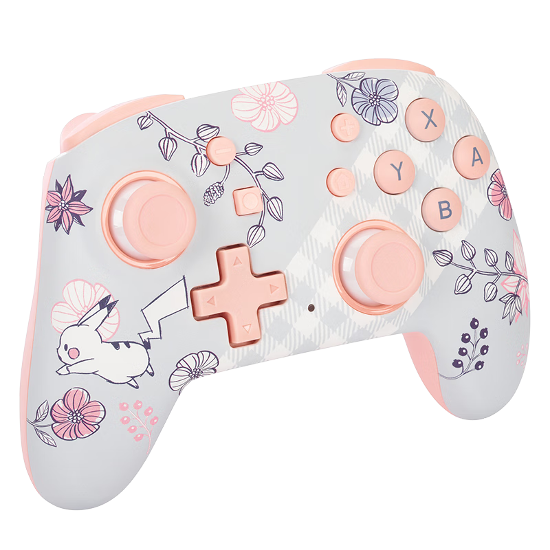 PowerA Officially Licensed Nintendo Switch Controller, Switch 2 Controller, NS2 Bluetooth Wireless, Motion-Sensing, Zelda, Mario, Pikachu Garden Mini Handheld Controller