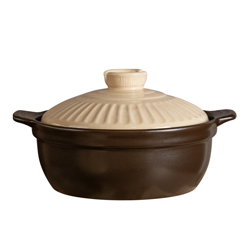ASD Clay Pot for Soup And Stewing, 3.5L Light Soup Pot, Ceramic Claypot Rice Pot, Gas Stove Pot, RXC35A2WG