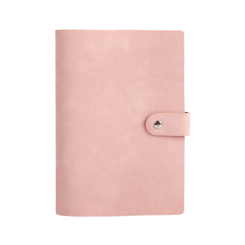 DiLe Deposit Savings Book Organizer, Loose-Leaf Binder for Bills And Receipts, 20 Pages with Leather Cover, 70893, Smog Pink, 3C Digital Products, All-Net Low Price