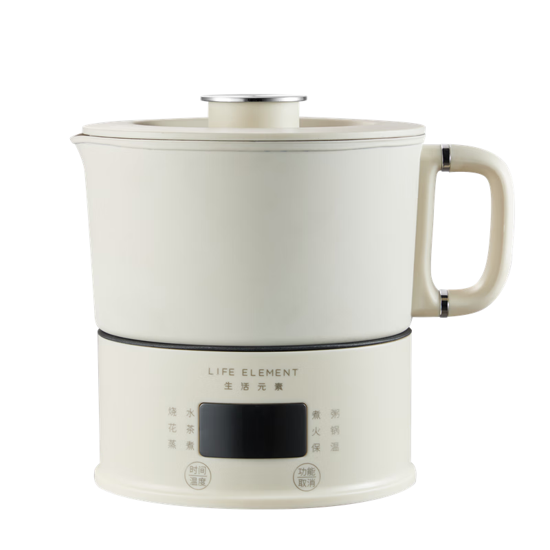 LIFE ELEMENT Foldable Boiling Kettle, Global Voltage, Camping Travel Mini Portable 304 Stainless Steel Shockproof Durable, Detachable Storage Outdoor Mini I193
