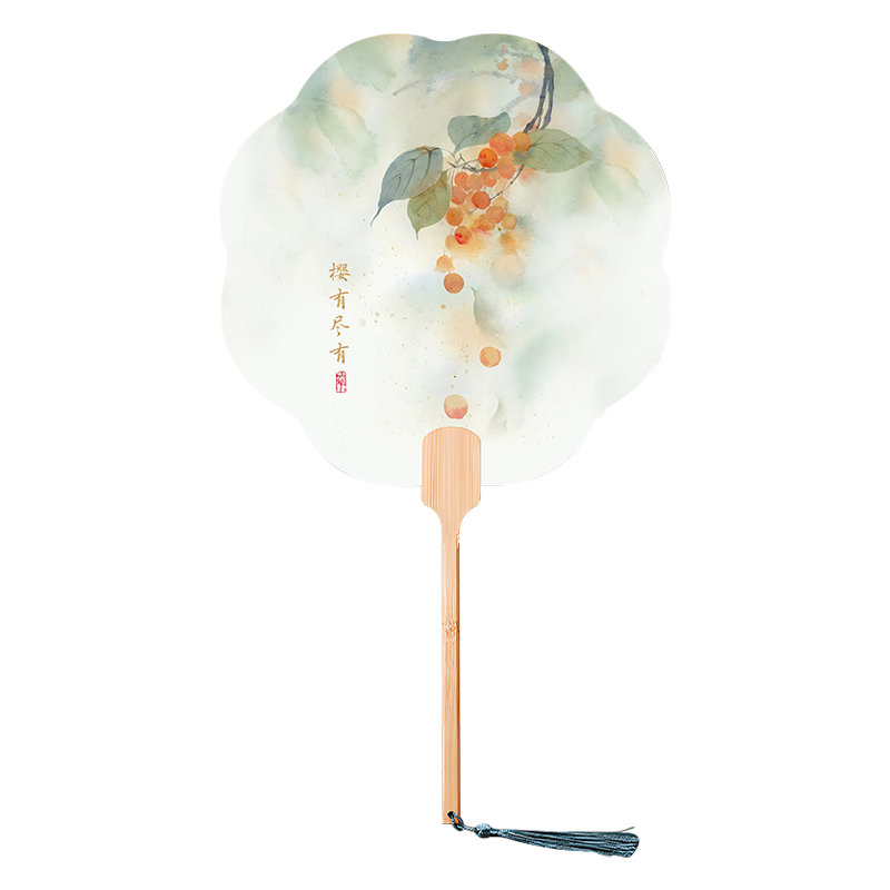 Jidukongjian Fan Zhan Xuan Paper Blank Round Fan, Ancient Style Hand-Painted Chinese Painting Fan Surface, Watercolor Painting Palace Fan, DIY Fan, Children's Set of 2