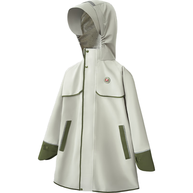 Kocotree Children's Raincoat with Backpack Space, Waterproof And Breathable, Thickened Raincoat for Boys And Girls, Fashionable Rain Poncho for School Use
