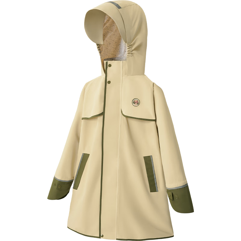 Kocotree Children's Raincoat with Backpack Space, Waterproof And Breathable, Thickened Raincoat for Boys And Girls, Fashionable Poncho for School Use