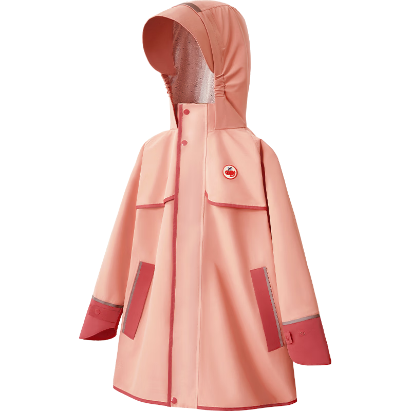 Kocotree Children's Raincoat with Backpack Space, Waterproof Breathable Thickened Raincoat for Boys And Girls to School, Fashionable Poncho