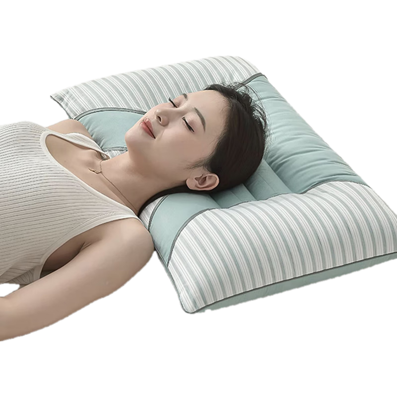 AVIVI Cassia Seed Magnetic Hard Pillow Core for Neck Support And Sleep Aid, Single Pack, Water Green, 45*74cm