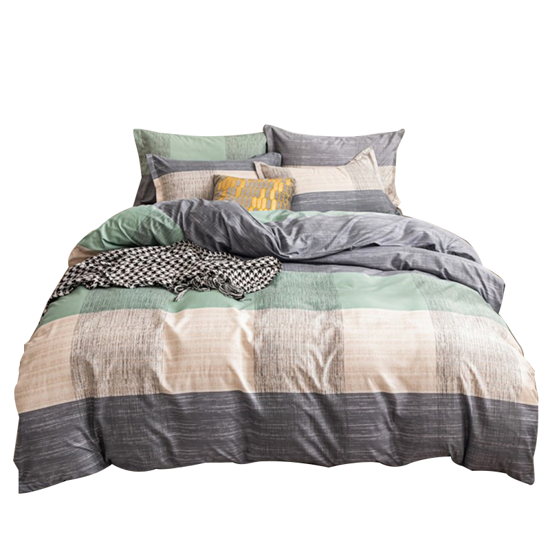 AVIVI Class A Duvet Cover, Single Piece, Dormitory Single Person, Washed Cotton Brushed Quilt Cover, 180x200cm, Striped Era