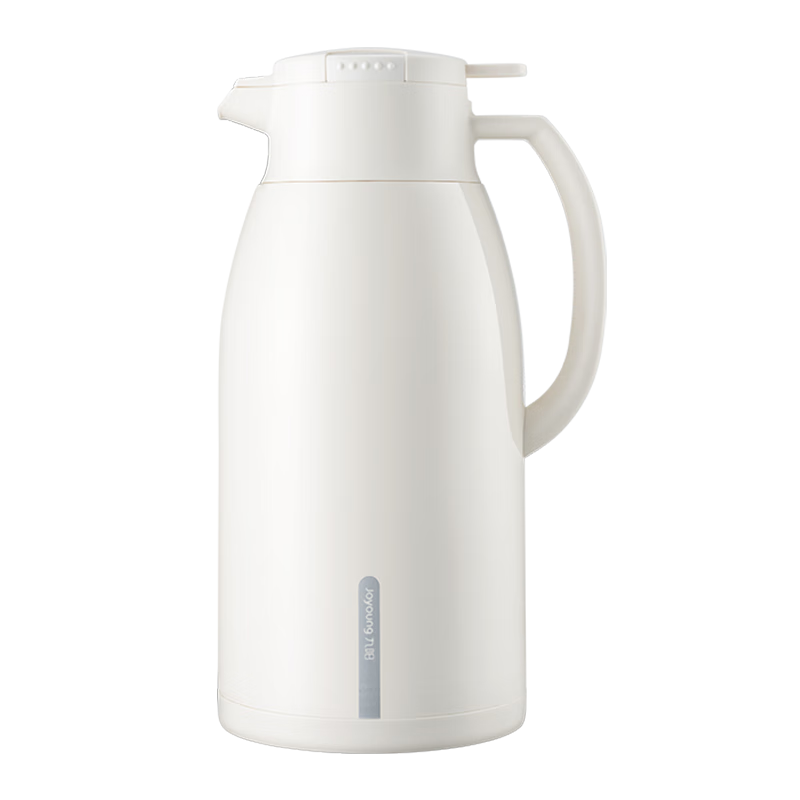 Joyoung Insulated Bottle, Large Capacity Thermos for Home Use, Glass Inner Liner, Hot Water Bottle for Students' Dormitory And Outdoor Use, 1.9L