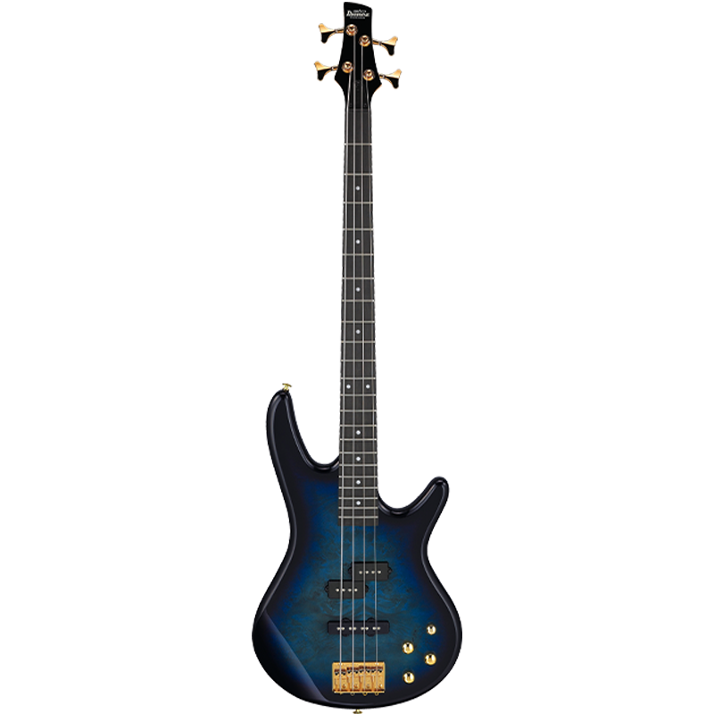 IBANEZ GSR200PC Electric Bass for Beginners, Entry-Level Bass Guitar, TMU Transparent Sea Blue Gradient
