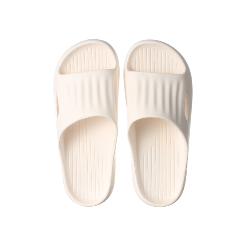MINISO Soft Cloud Series Bathroom Slippers, Off-White, Size 39-40