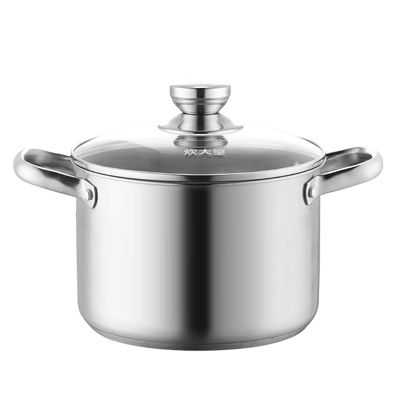 COOKER KING Stainless Steel Thick Soup Pot 316 Non-Coated Small Milk Pot for Noodles, Stewing And Soup Making, 20cm