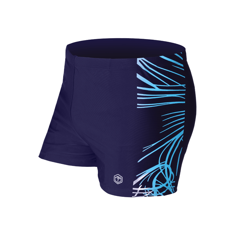 JD Original Men's Swim Trunks, Elastic Comfortable Boxer Shorts, Quick-Drying Non-Clinging Hot Spring Vacation Men's Swimming Trunks, Blue XXXL
