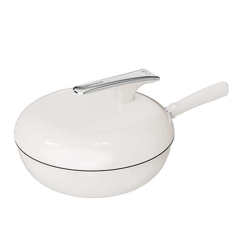 Joyoung Wok, Non-Stick Pan, Titanium Jing Porcelain, Zero Fluorine Titanium Pan, Household Ceramic Cooking Pot, Suitable for All Stoves, 32cm