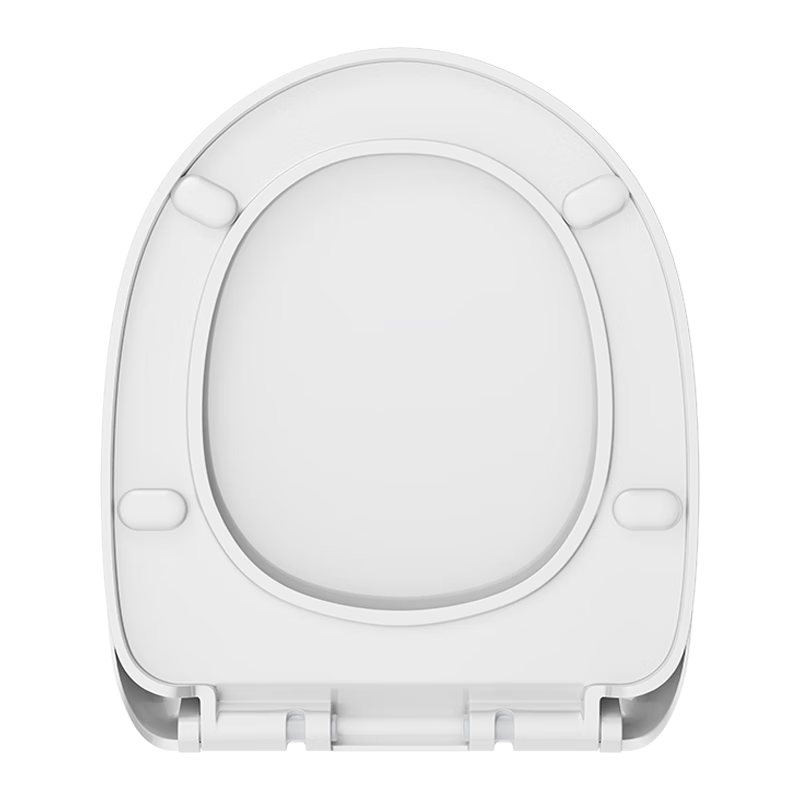 BSITN Slow-Close Toilet Seat, Thickened U-Shaped Toilet Cover, Universal Toilet Ring Accessory, Quick-Release Household Toilet Seat B9062