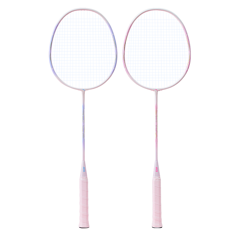 ANTA Badminton Racket: Balanced for Attack And Defense, Carbon Alloy, Easy to Use, Ultra-Light Carbon - Includes Three Shuttlecocks + Shuttlecock Bag + Two Grip Tapes