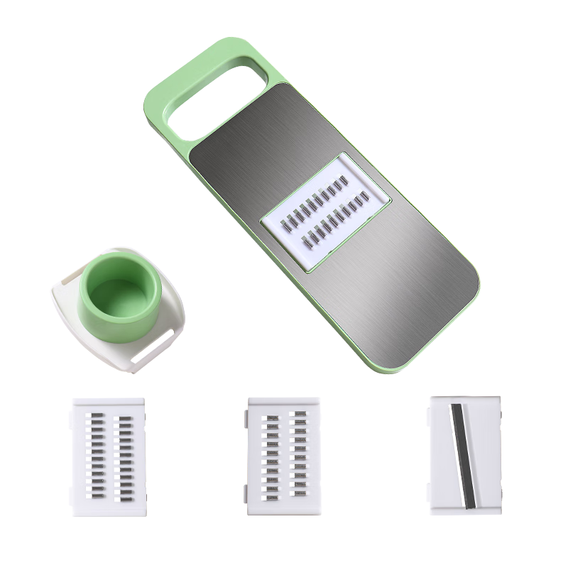Baijie Vegetable Slicer And Shredder, Kitchen Potato Slicer And Shredder, Five Blades + Hand Guard
