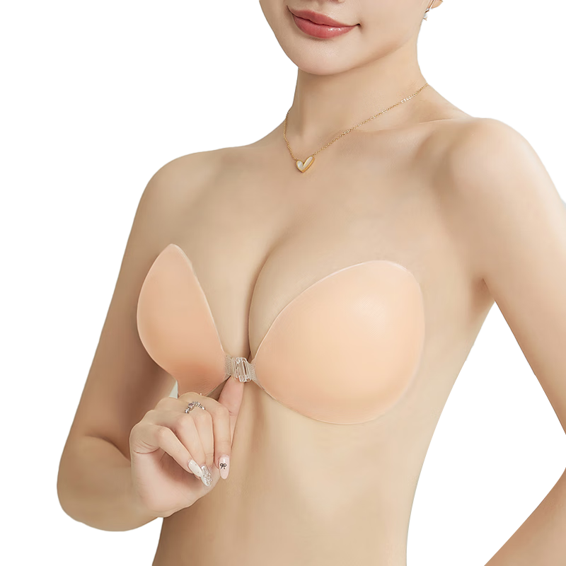 Ordifen Breast Pads for Women, Push-Up Lift, Anti-Sagging, Large Breasts, Seamless, Non-Slip, Invisible, Anti-Exposure, Nipple-Concealing, Wedding Dress Front-Closure Nipple Covers