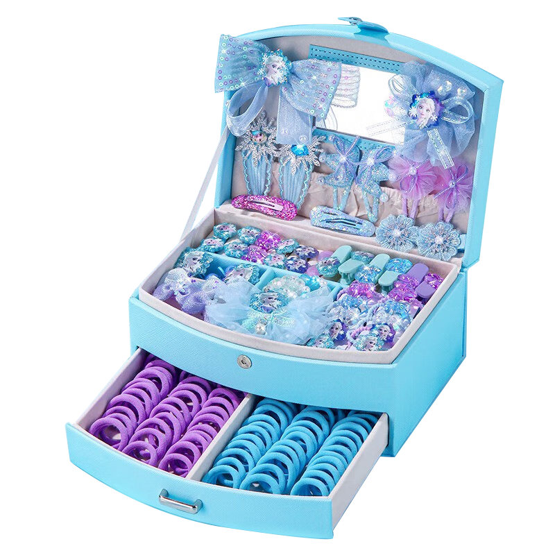 Disney Elsa Princess Children's Jewelry Box Toy for Ages 8-14, 12-Year Girl, 6-12 Birthday Gift Elsa Hair Accessories 10