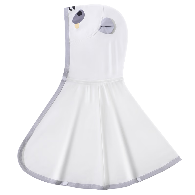 Moremerry Baby Sun Protection Clothing, UV-Resistant, Cool And Breathable, for Boys And Girls, Summer Ice Silk Sunscreen Garment, Gray And White Panda