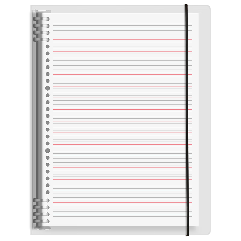 Xinshida B5 60 Sheets/120 Pages English Loose-Leaf Notebook, Comfortable to Hold, Detachable, English Study Practice Error Correction Book, Thick Loose-Leaf Binder Paper for College Students, Postgraduate Entrance Exam Preparation, Primary And Secondary School Students