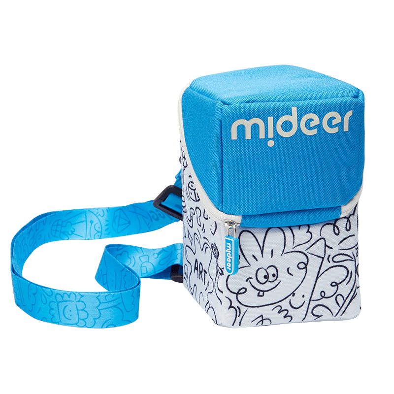 MiDeer Acrylic Marker Graffiti Handbag Storage Bag, Children's Water-Based Paint Set, 36 Colors + DIY Crossbody Graffiti Bag