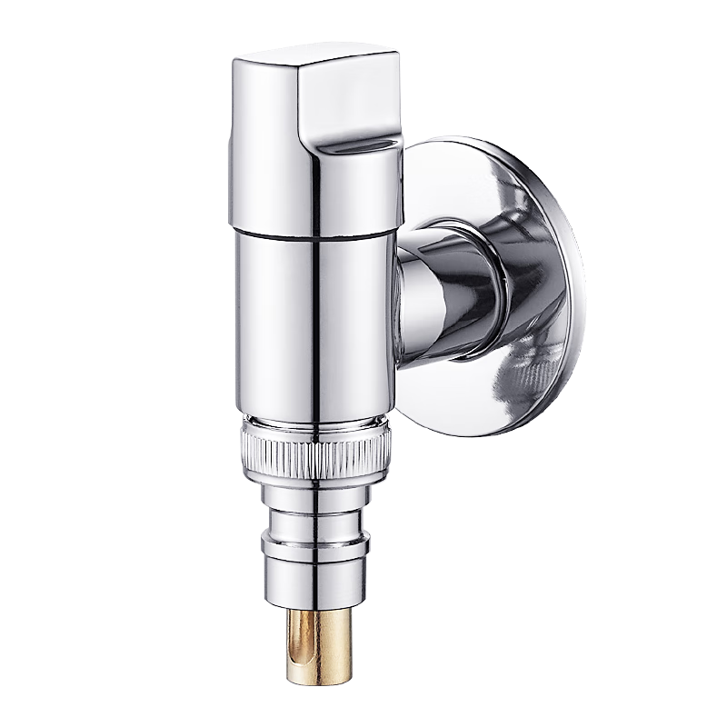 MEJUE Washing Machine Faucet, Automatic Water Shut-Off, Bathroom Angle Valve, 1/2 Inch Cold Water Spout, Pipe Connector, Z-017302