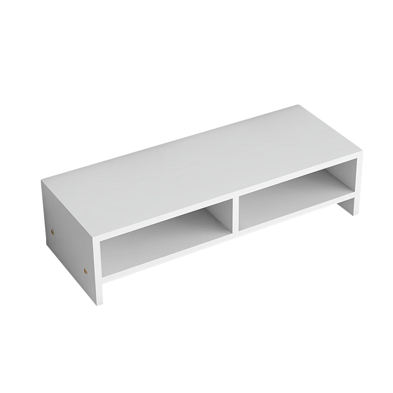 Jingjiayi Computer Monitor Riser Stand, Desktop Screen Dual-Layer Support, Office Desk Storage Rack, Organizer Shelf